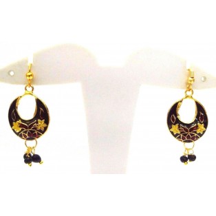 Meenakari Minakari Enamel Jhumka Jhumki Handmade Earrings Jewelry Drop Long AE97